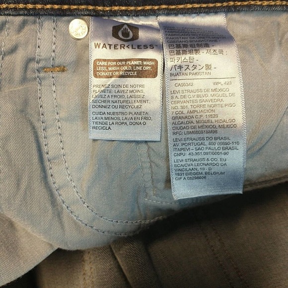 Levis Mid-Rise Denim Jean Mid Length Shorts Womens Size 22 - Picture 14 of 15